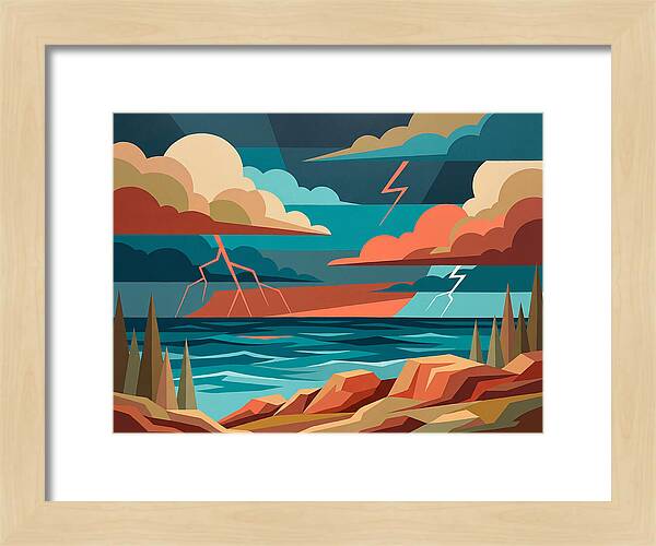 Stormy Coastal Landscape