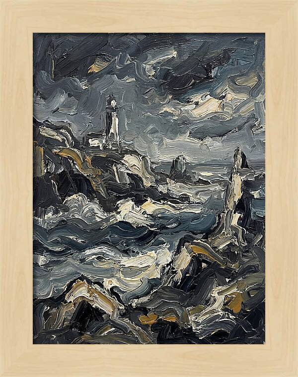 Stormy Coastline Serenity