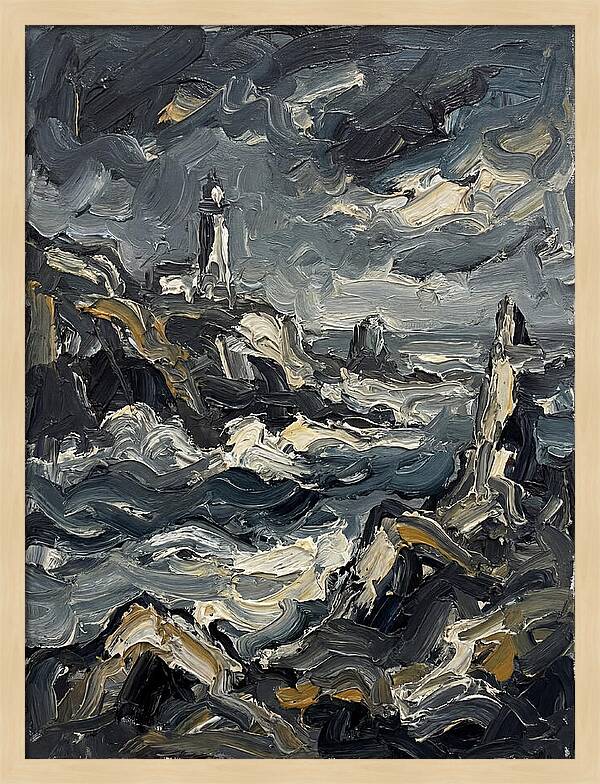 Stormy Coastline Serenity