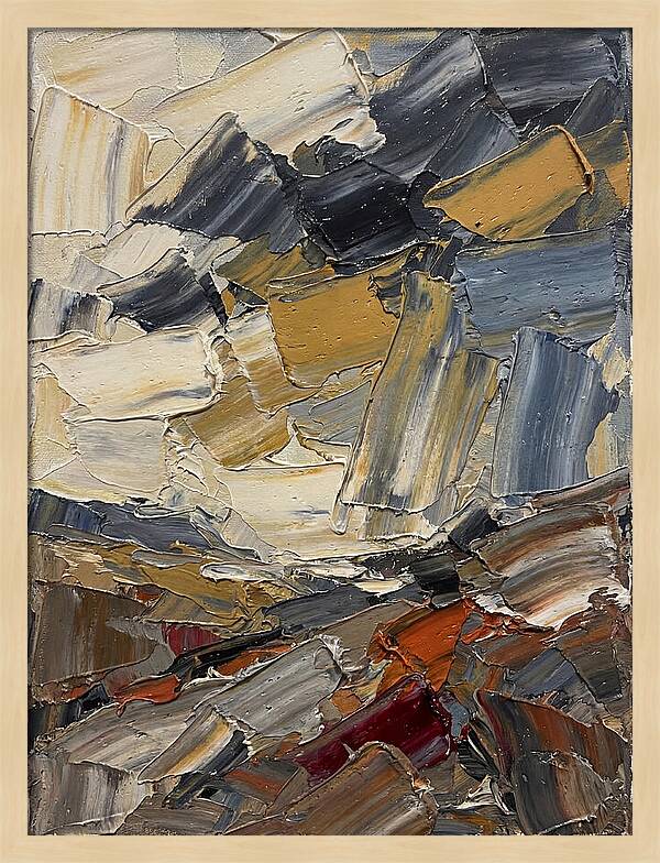 Stormy Landscape In Palette Knife