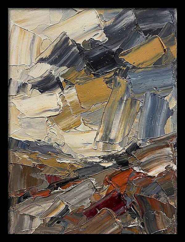 Stormy Landscape In Palette Knife