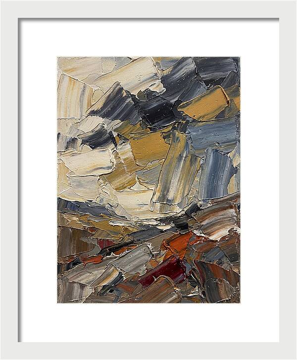 Stormy Landscape In Palette Knife