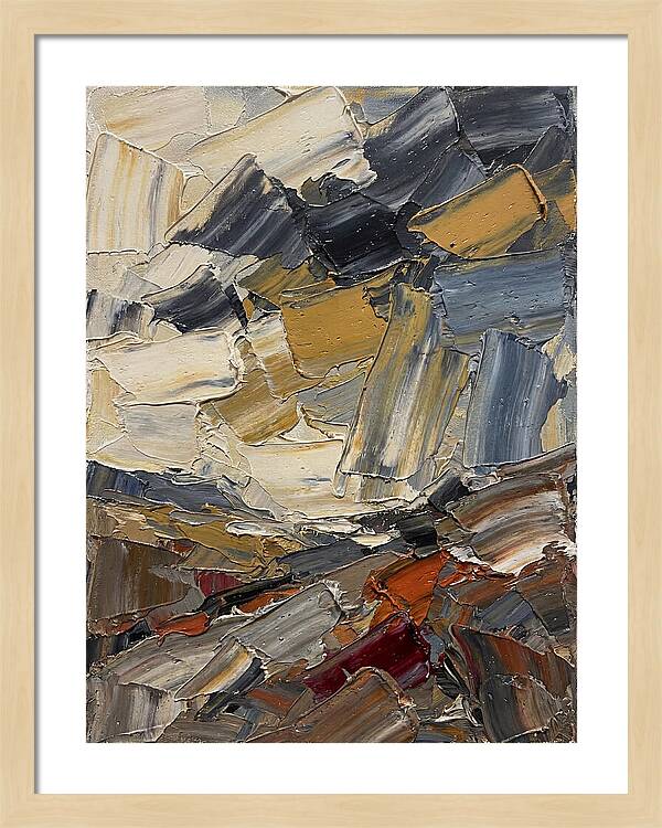 Stormy Landscape In Palette Knife