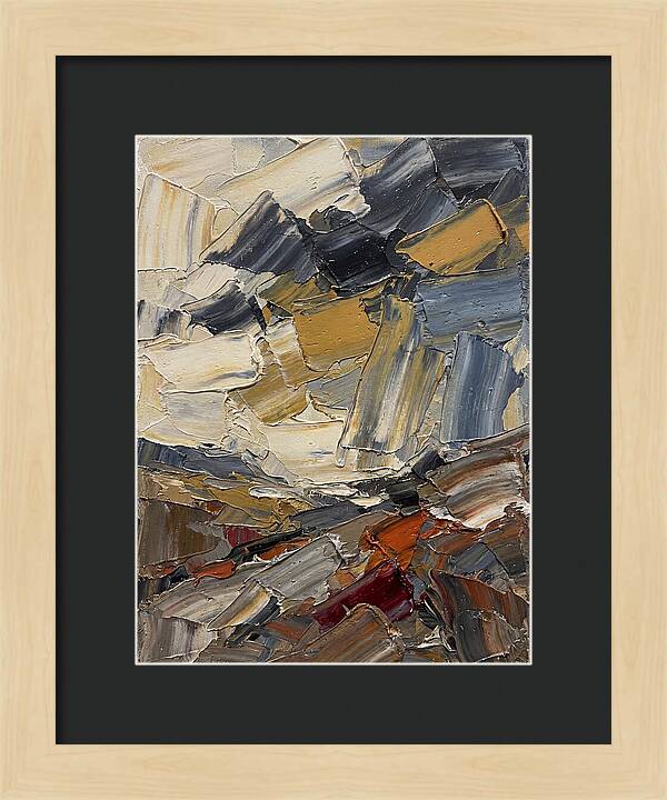 Stormy Landscape In Palette Knife