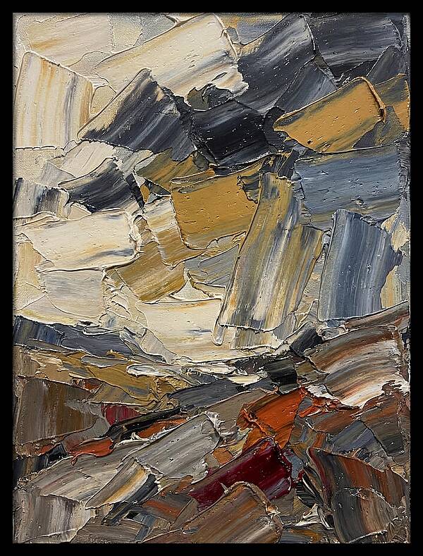 Stormy Landscape In Palette Knife