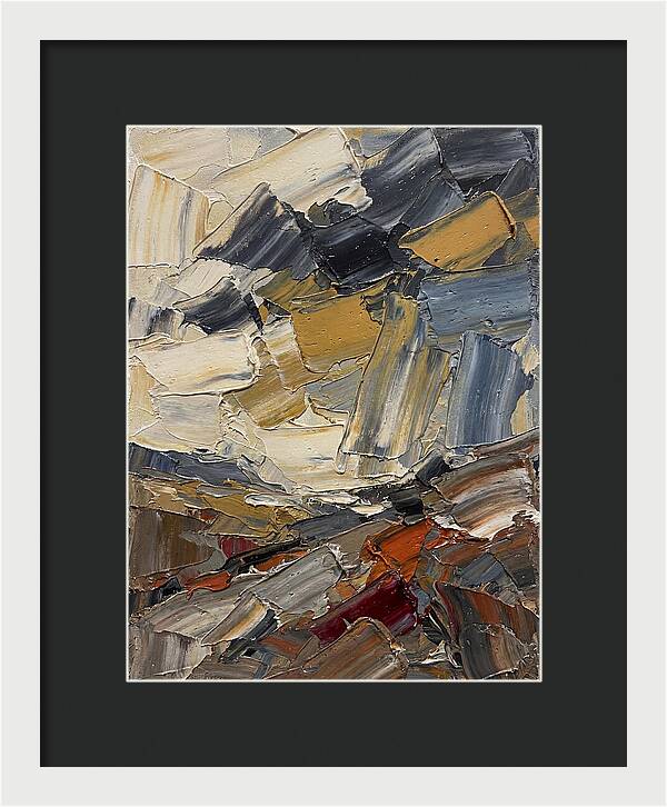 Stormy Landscape In Palette Knife