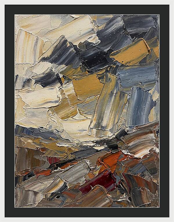 Stormy Landscape In Palette Knife