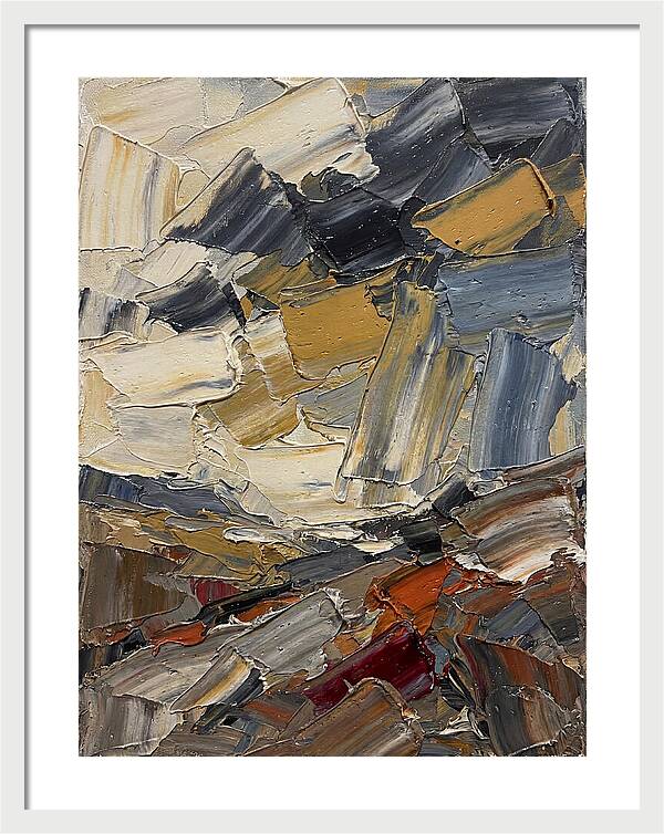 Stormy Landscape In Palette Knife