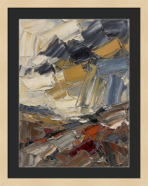 Stormy Landscape In Palette Knife