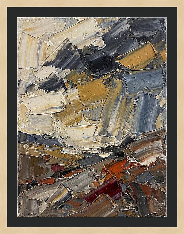 Stormy Landscape In Palette Knife