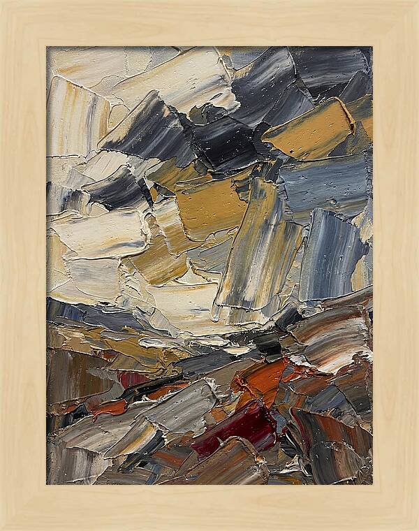 Stormy Landscape In Palette Knife