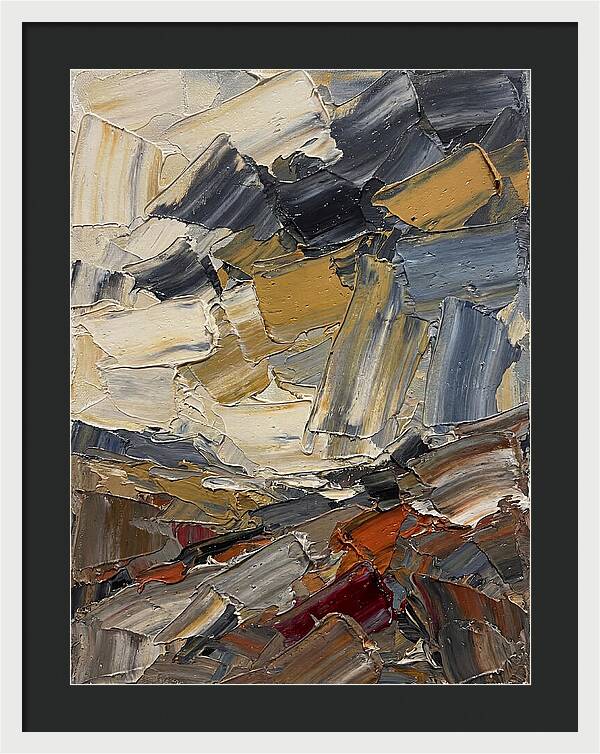 Stormy Landscape In Palette Knife