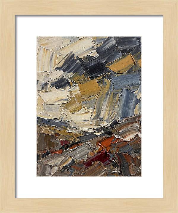 Stormy Landscape In Palette Knife