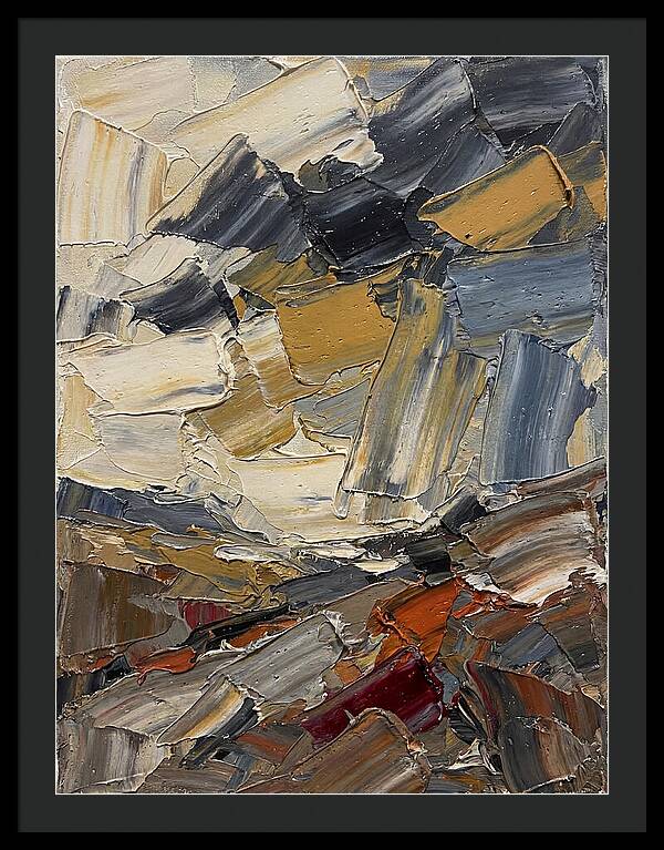 Stormy Landscape In Palette Knife