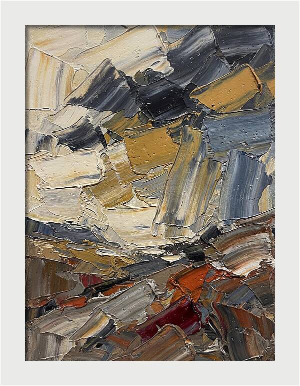 Stormy Landscape In Palette Knife