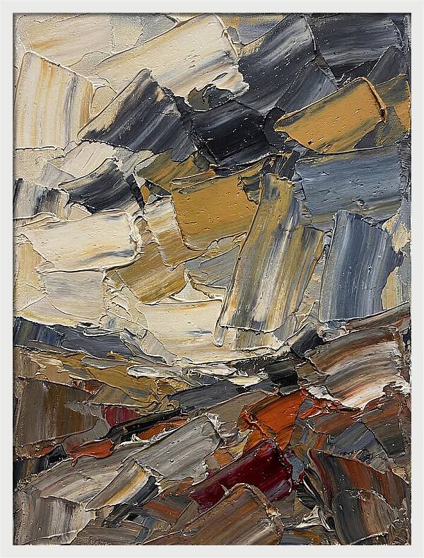 Stormy Landscape In Palette Knife