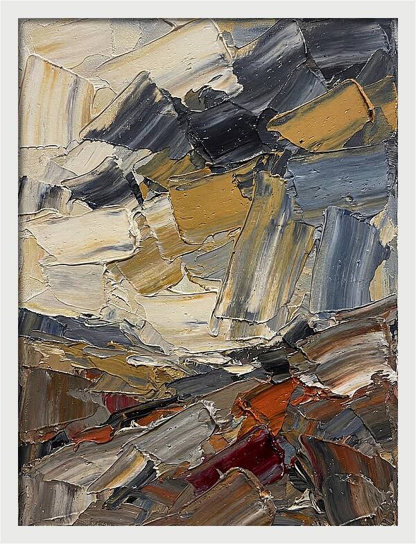 Stormy Landscape In Palette Knife
