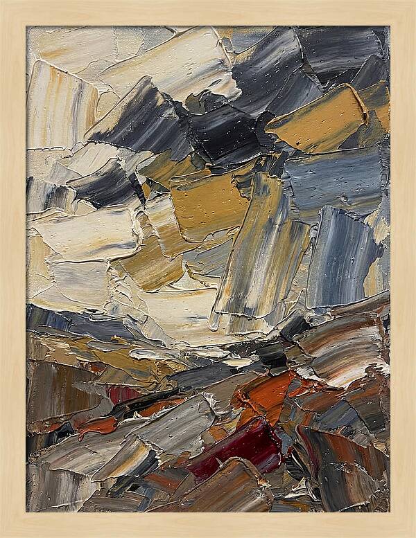 Stormy Landscape In Palette Knife