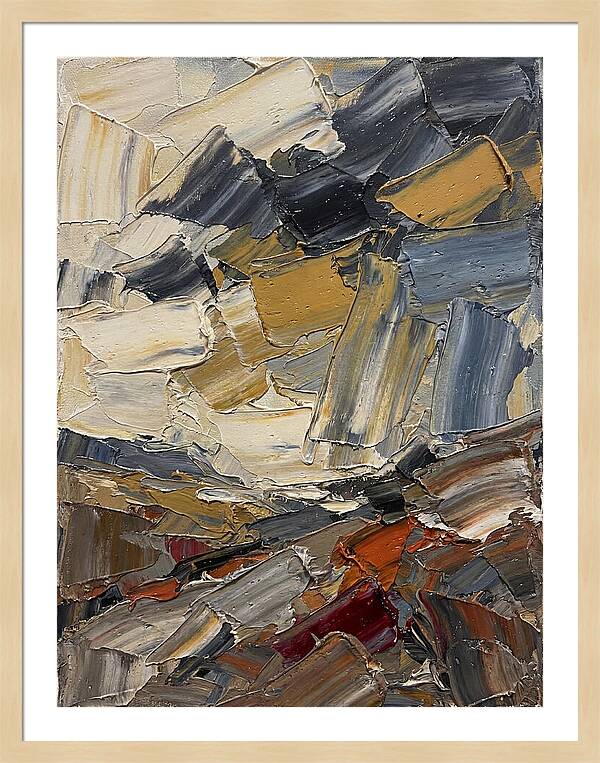 Stormy Landscape In Palette Knife