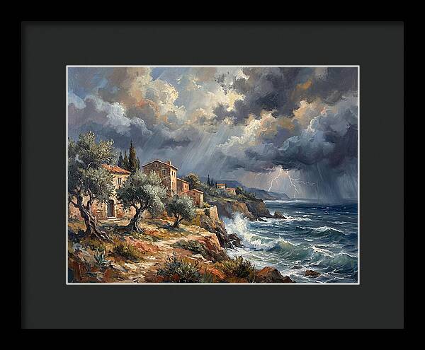 Stormy Mediterranean Coastline