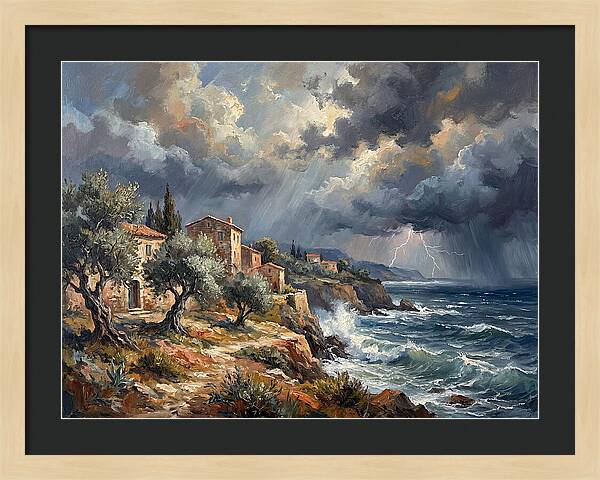Stormy Mediterranean Coastline