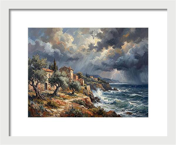 Stormy Mediterranean Coastline