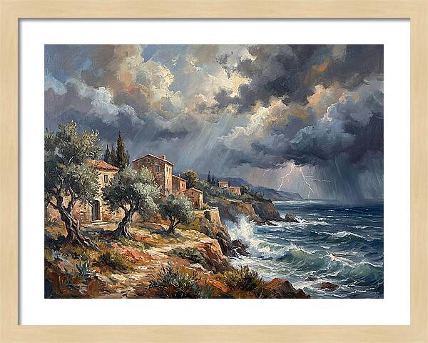 Stormy Mediterranean Coastline