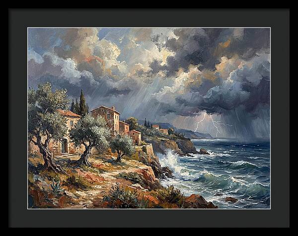 Stormy Mediterranean Coastline