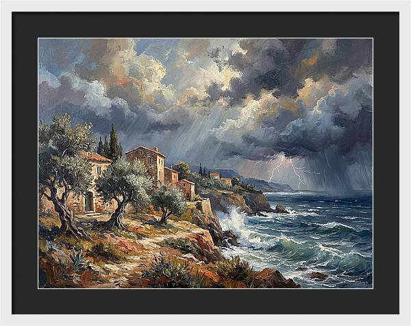 Stormy Mediterranean Coastline