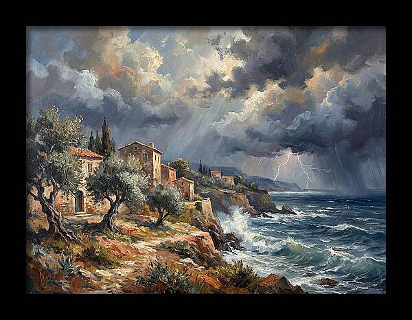 Stormy Mediterranean Coastline