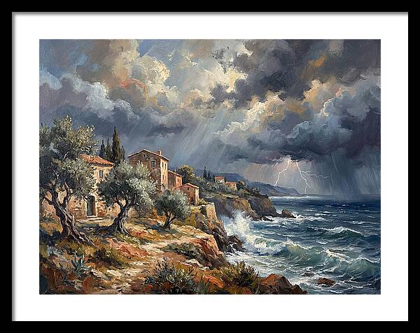Stormy Mediterranean Coastline
