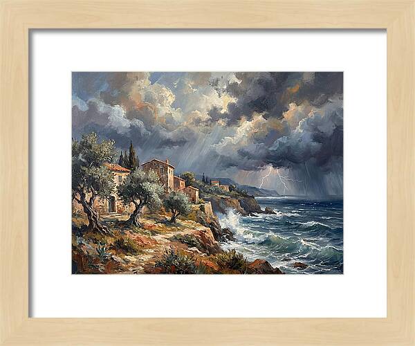 Stormy Mediterranean Coastline