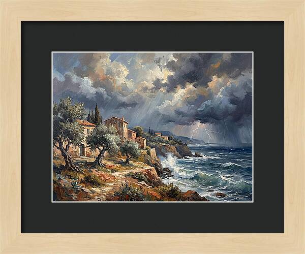 Stormy Mediterranean Coastline
