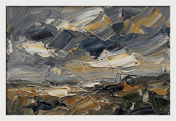 Stormy Sky Over Fields