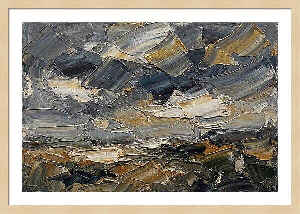 Stormy Sky Over Fields