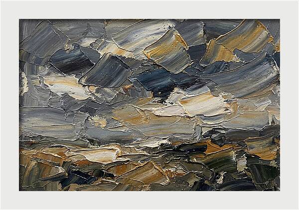 Stormy Sky Over Fields