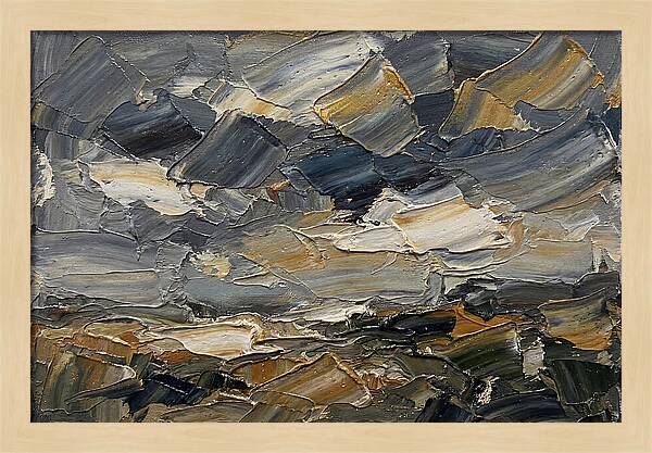 Stormy Sky Over Fields