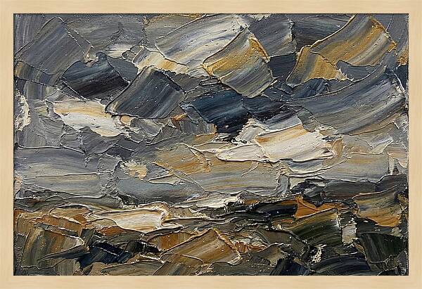 Stormy Sky Over Fields