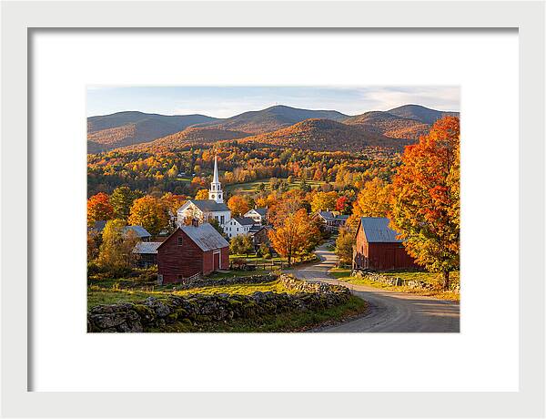 Stowe Vermont In Peak Autumn