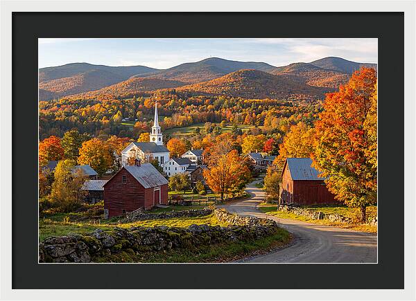 Stowe Vermont In Peak Autumn