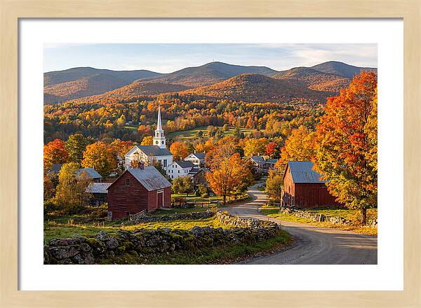 Stowe Vermont In Peak Autumn