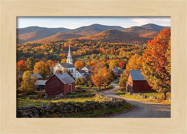 Stowe Vermont In Peak Autumn