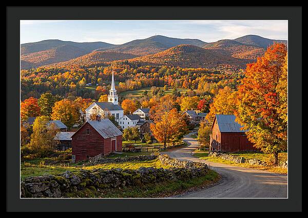 Stowe Vermont In Peak Autumn