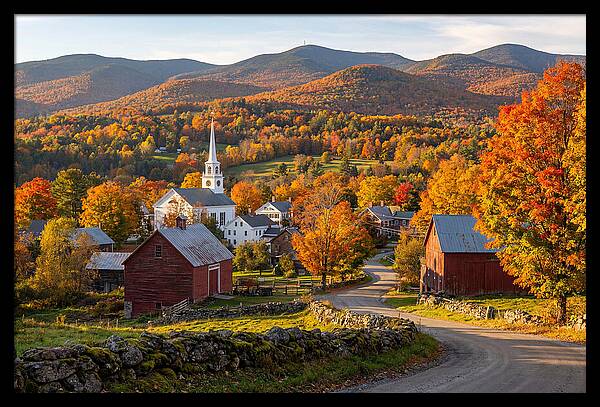Stowe Vermont In Peak Autumn