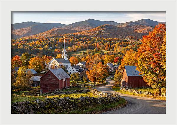 Stowe Vermont In Peak Autumn