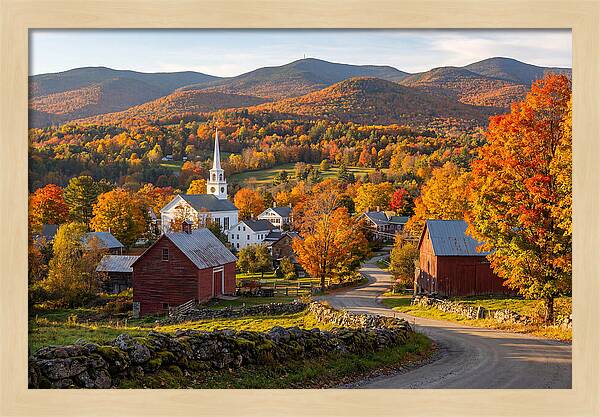 Stowe Vermont In Peak Autumn