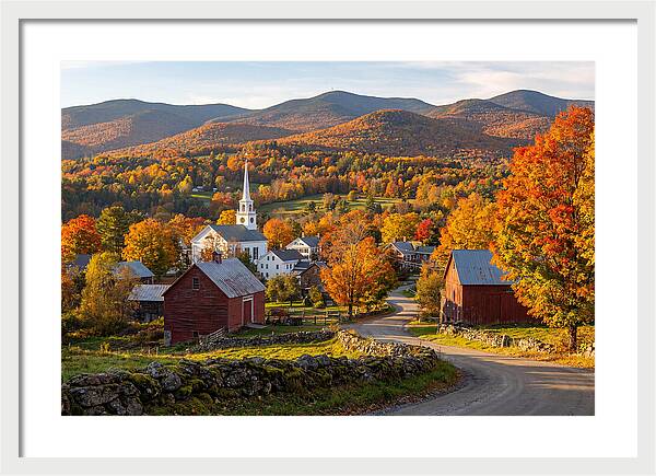 Stowe Vermont In Peak Autumn