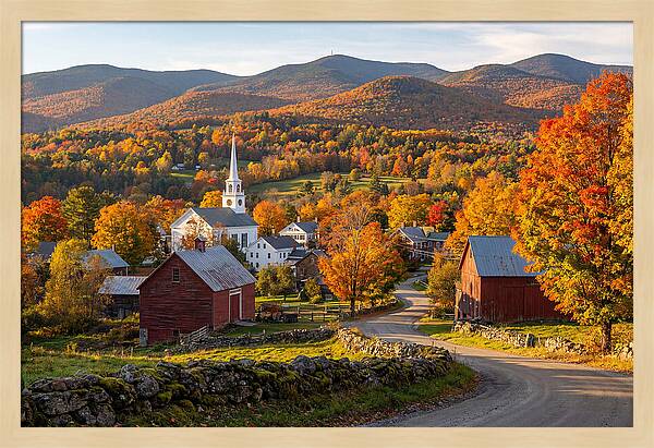 Stowe Vermont In Peak Autumn