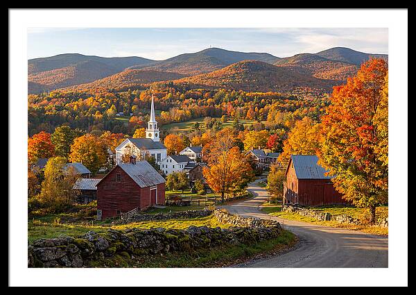 Stowe Vermont In Peak Autumn