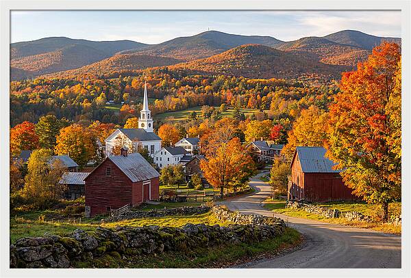 Stowe Vermont In Peak Autumn